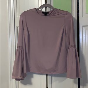 Bell Sleeve Silky Top